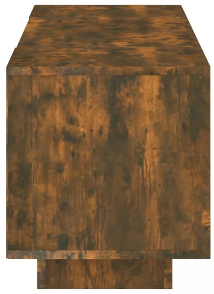 füstös tölgy színű TV-szekrény LED-világítással 160x35x40 cm