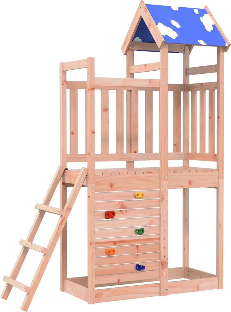 vidaXL Játék Torny Barna 110,5 x 52,5 x 215cm Szilárd Douglas Fa