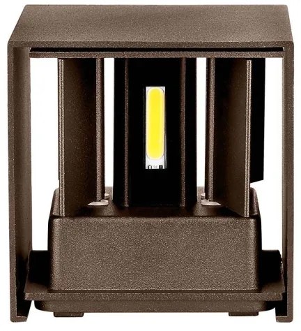 LED Kültéri fali lámpa LED/11W/230V 3000K IP65 barna