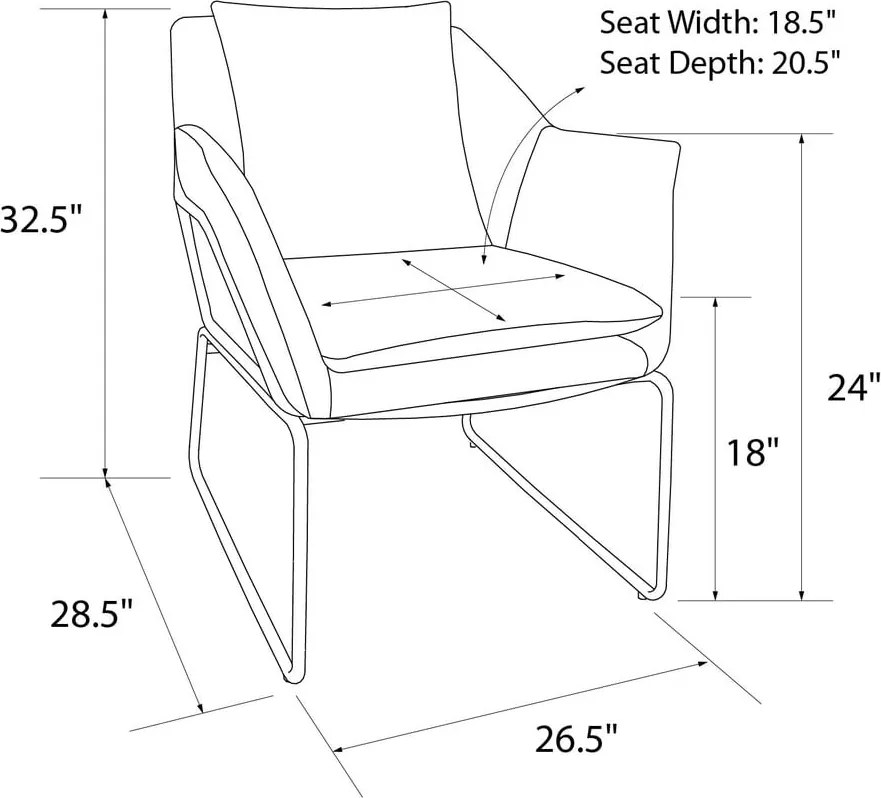 Kék bársony fotel Avery – Støraa