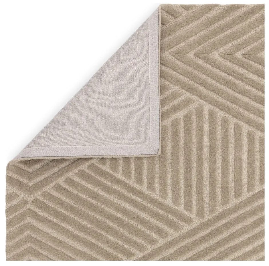 Világosbarna gyapjú szőnyeg 200x290 cm Hague – Asiatic Carpets