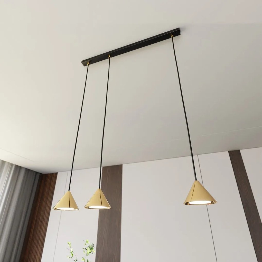 Emibig modern függeszték elit fekete arany emi1329/3