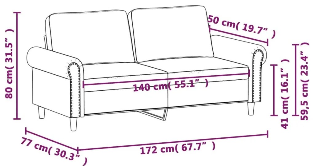 kétszemélyes fekete bársony kanapé 140 cm