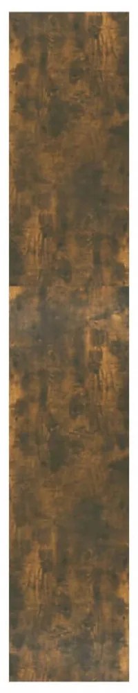 füstös tölgy színű fa könyvszekrény/térelválasztó 60x30x166 cm