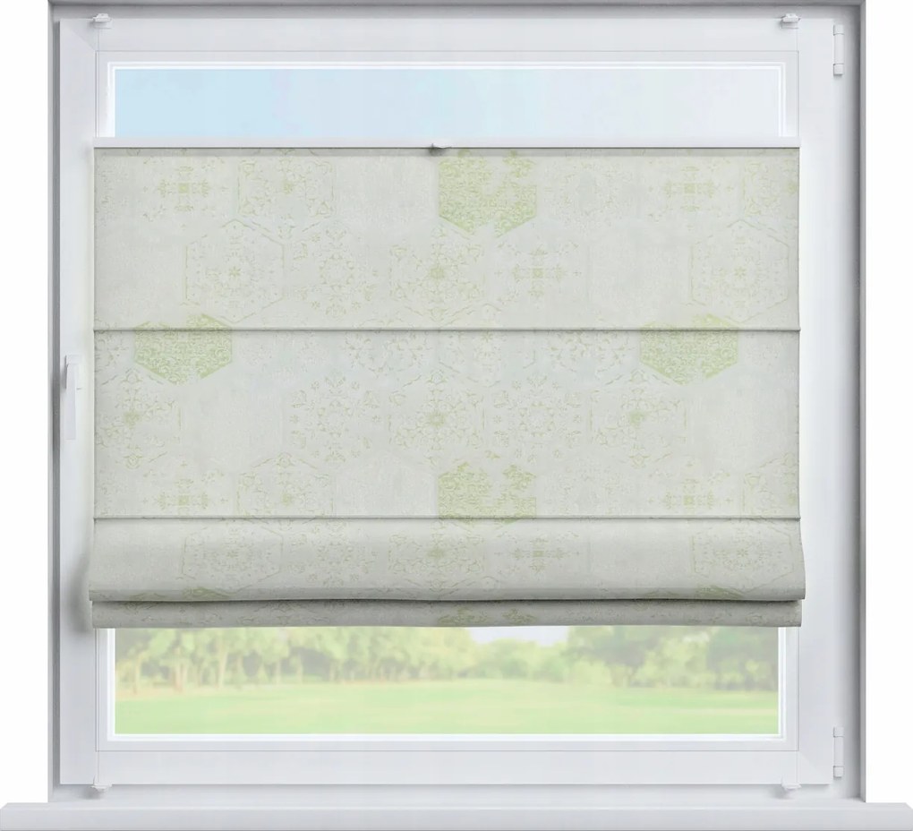 Dekoria Római pliszírozott roló Szicília 110x150 zöld árnyalatok