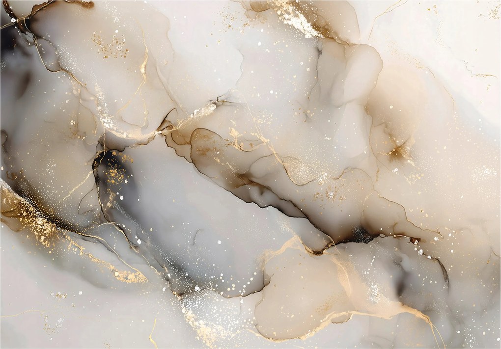 Fotótapéta Márvány Arany Bronz Absztrakt Fal Hálószoba Nappali 300x210