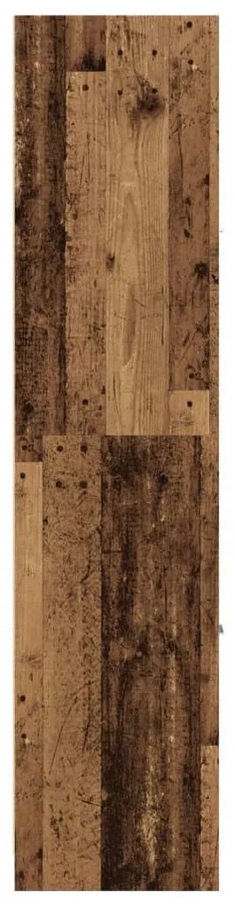 antik fa színű szerelt fa patikaszekrény 30 x 41 x 174,5 cm