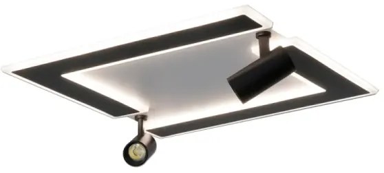 LED Dimmelhető mennyezeti lámpa LED/80W/230V 3000-6500K fekete + távirányítás