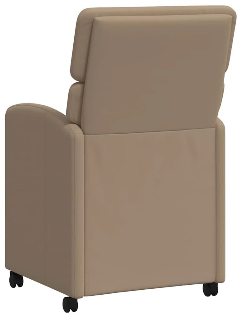 Kerekes Étkező Székek 2 pcs Cappuccino 58 x 65 x 98 cm Műbőr