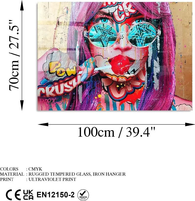 Üvegkép, 70×100 cm – UV-719