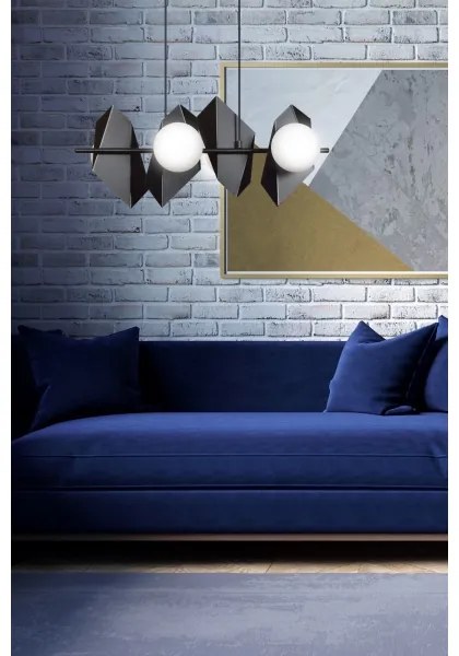 Csillár zsinóron DRIFTON 4xE14/10W/230V fekete