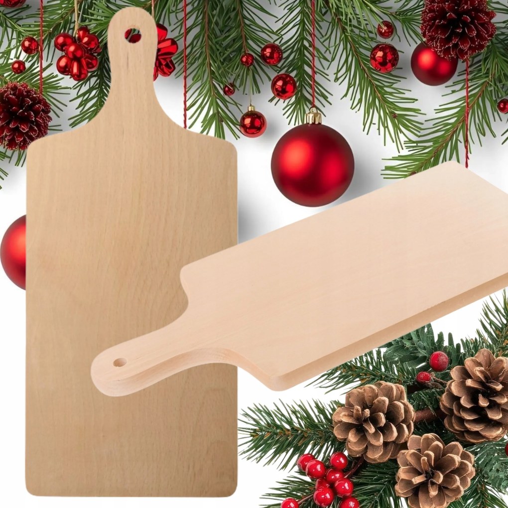 Practic Bambusz Fa Deszka Vágó- És Tálaló Nyéllel, Kicsi