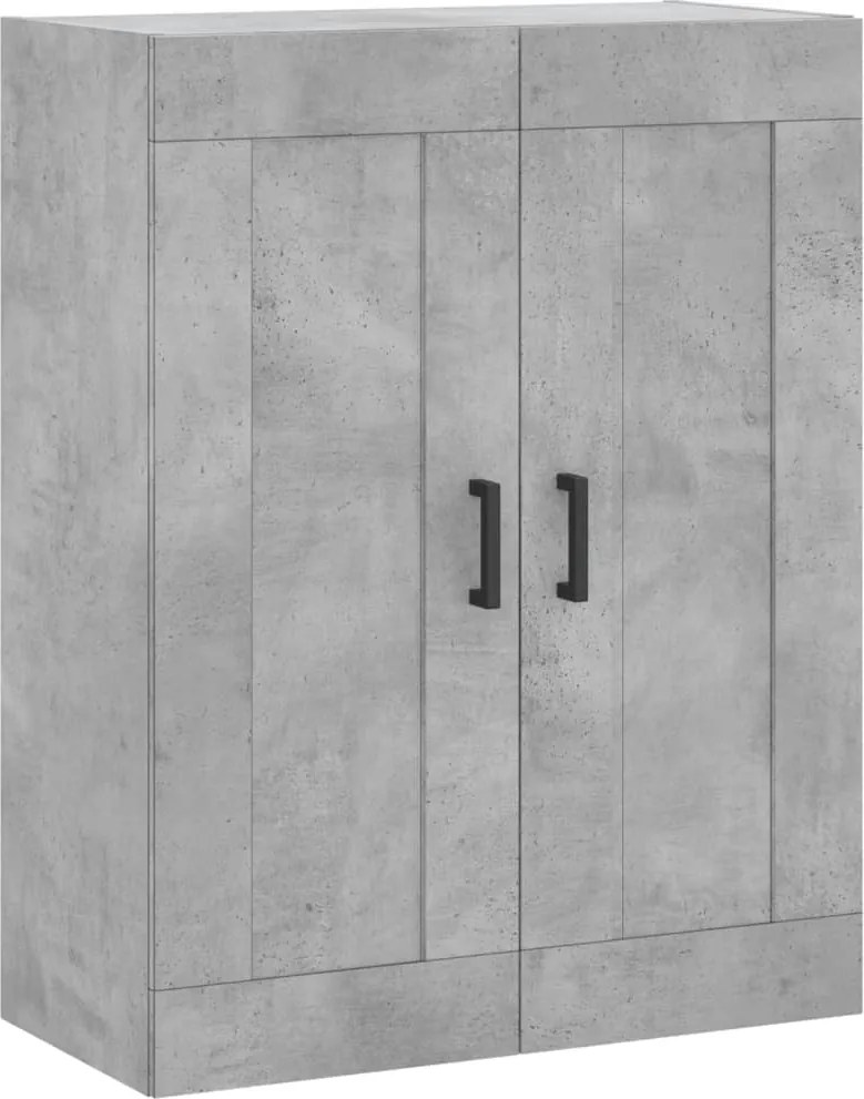vidaXL betonszürke szerelt fa fali szekrény 69,5 x 34 x 90 cm