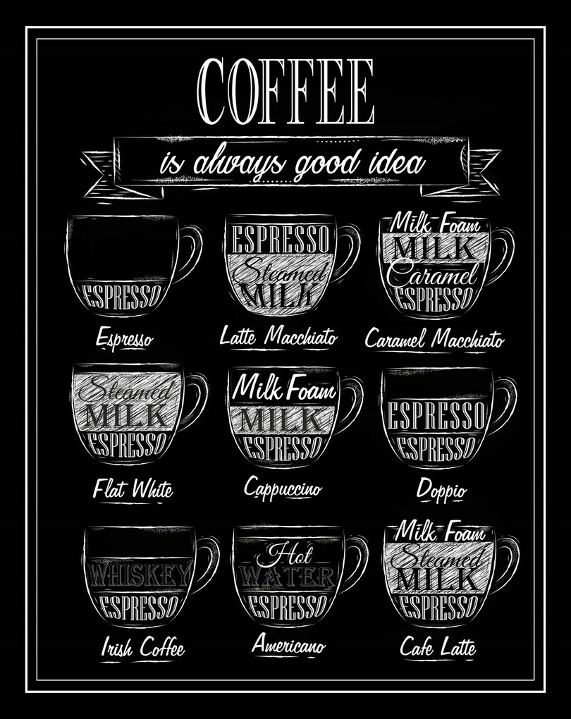 Kávé Coffee poszter B2 50x70 nyomtatás kép #158