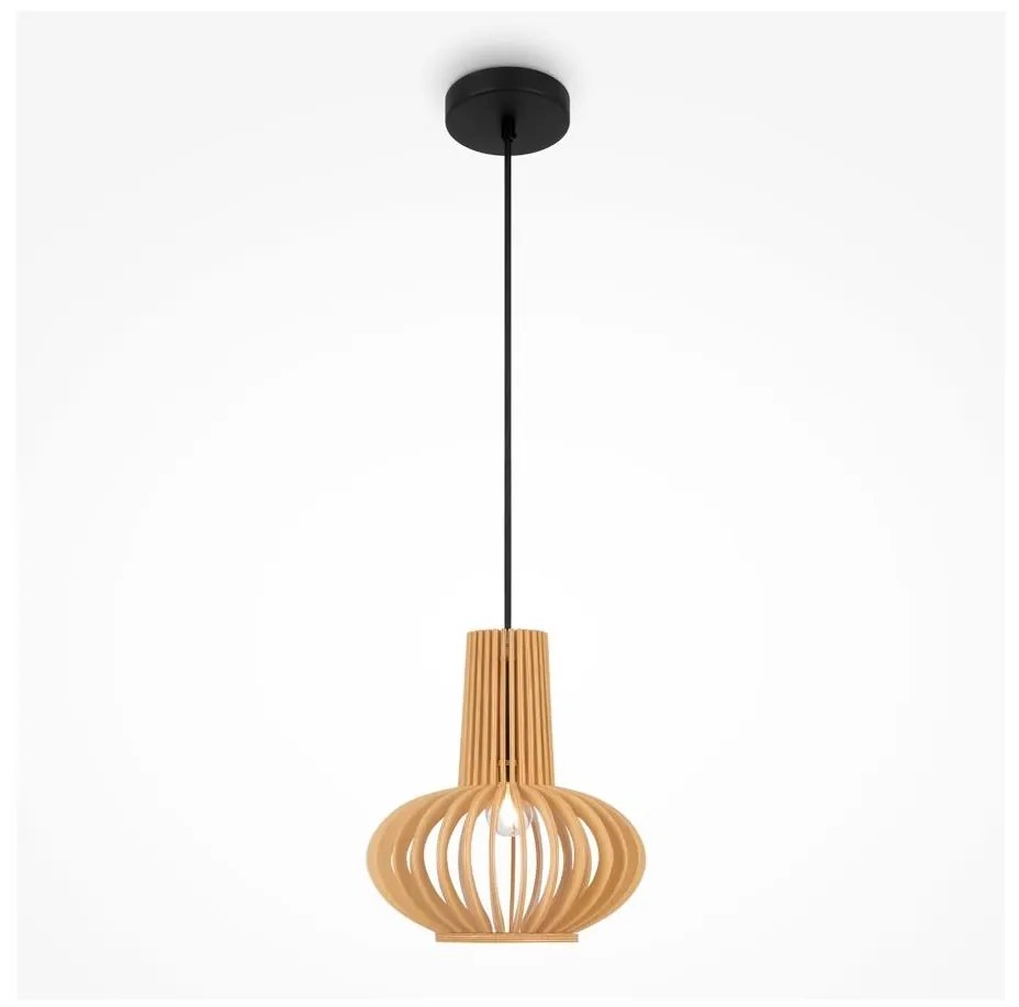 Maytoni MOD193PL-01W - Csillár zsinóron ROOTS 1xE27/40W/230V átm. 22,5 cm bézs