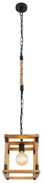 Globo 15691H - Csillár zsinóron VERNON 1xE27/60W/230V