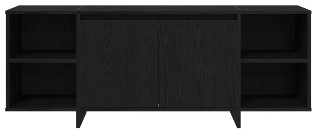 TV állvány - Fekete tölgy - 120x30x40.5 cm - Műmárványból készült