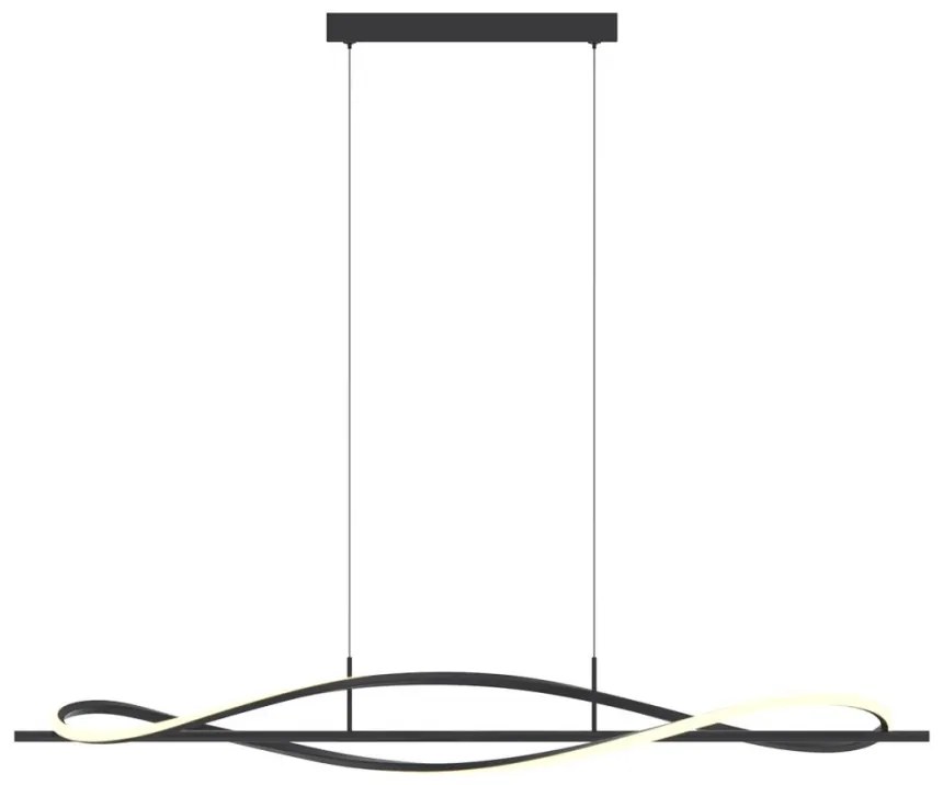 ZUMA LINE MD3544-1-3BT DOMENICO Modern Led Függesztett Lámpa Fekete LED IP20