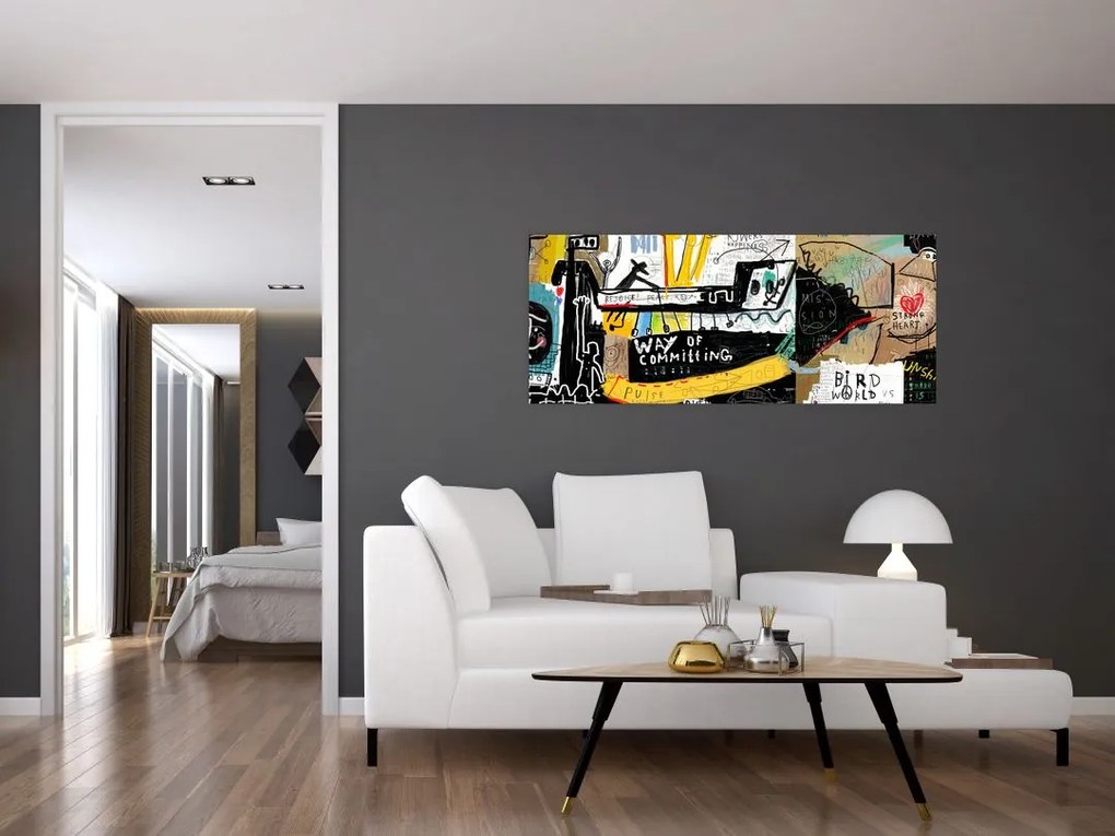 Festmény - Graffiti (120x50 cm)