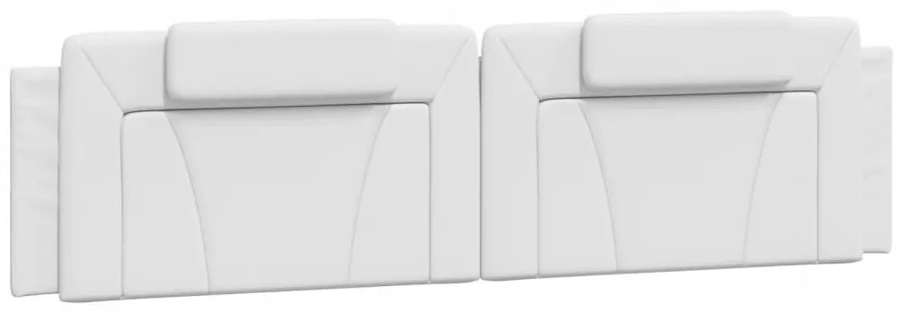 fehér műbőr fejtámla párna Viana 200 cm