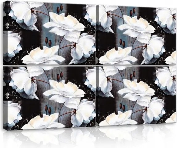 Vászonkép 120x80 Fehér virágok lótusz tavirózsa finomság tisztaság elegancia