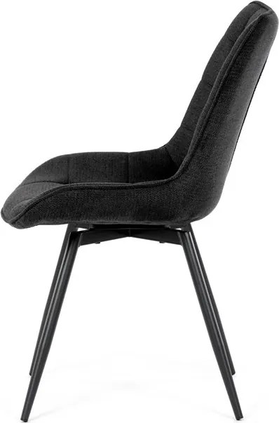 Étkezőszék fekete, szövet anyag HC-T1130 BK2