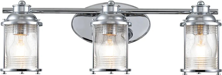 Quintiesse ASHLAND BAY QN-ASHLANDBAY3-PC-BATH Fali lámpa 3x60W/E27 IP44