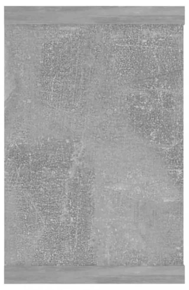 6 db betonszürke szerelt fa négyszögű fali polc 60 x 15 x 23 cm