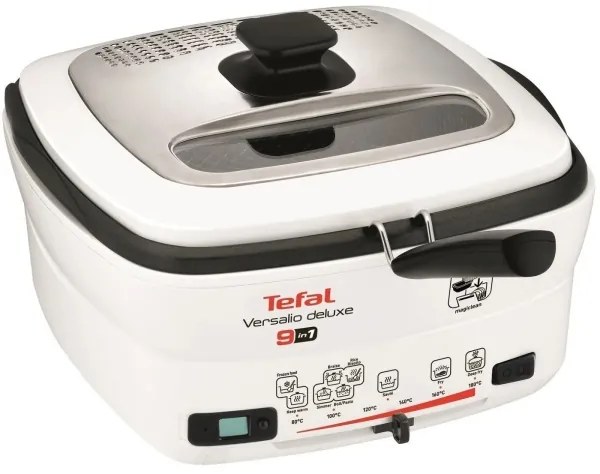 Tefal - Többfunkciós olajsütő 9in1 VERSALIO DE LUXE 1600W/230V 2 l fehér