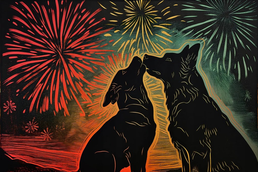 Poszter 91,5x61cm Kutya ölelés