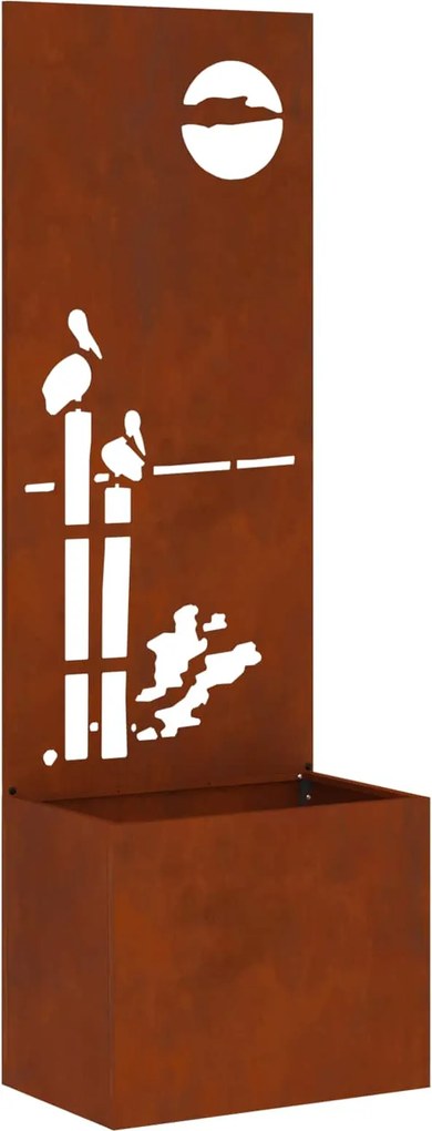 vidaXL Kertvédő vászon Rozsdás 50 x 32 x 150 cm időjárásálló acél