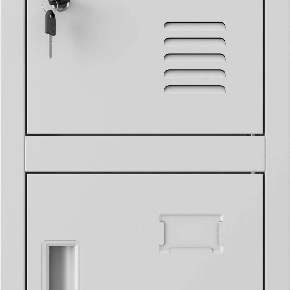 BHP szociális rekeszes szekrény szürke: ROBERT 1 Plus