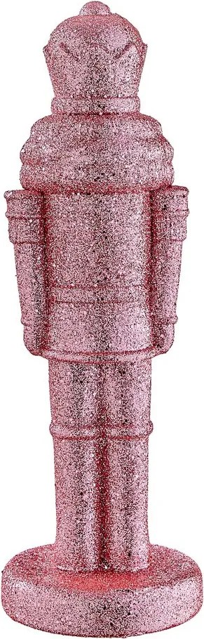 X-MAS ditótörő 32 cm, csillámló rózsaszín