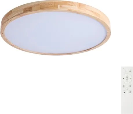Brilagi - LED dimmelhető lámpatest WOODLINE LED/72W/230V 3000-6000K tölgy átm. 60 cm +távirányító