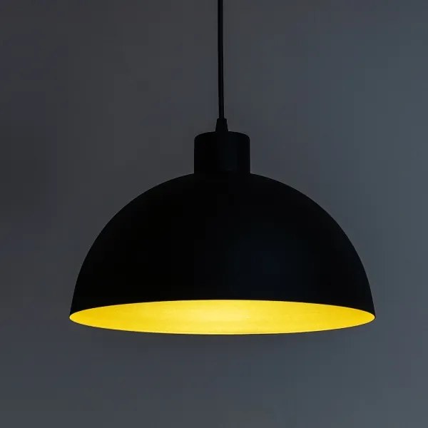 Zsinóros csillár VESPER 1xE27/15W/230 átm. 18 cm fekete/arany