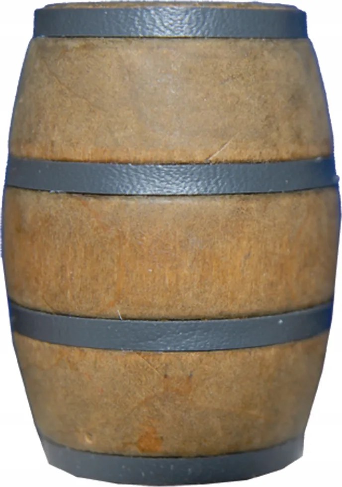 Gyönyörű fa hordó, betlehem dekorációhoz- 5,0cm magas 5-14cm-es figurákhoz