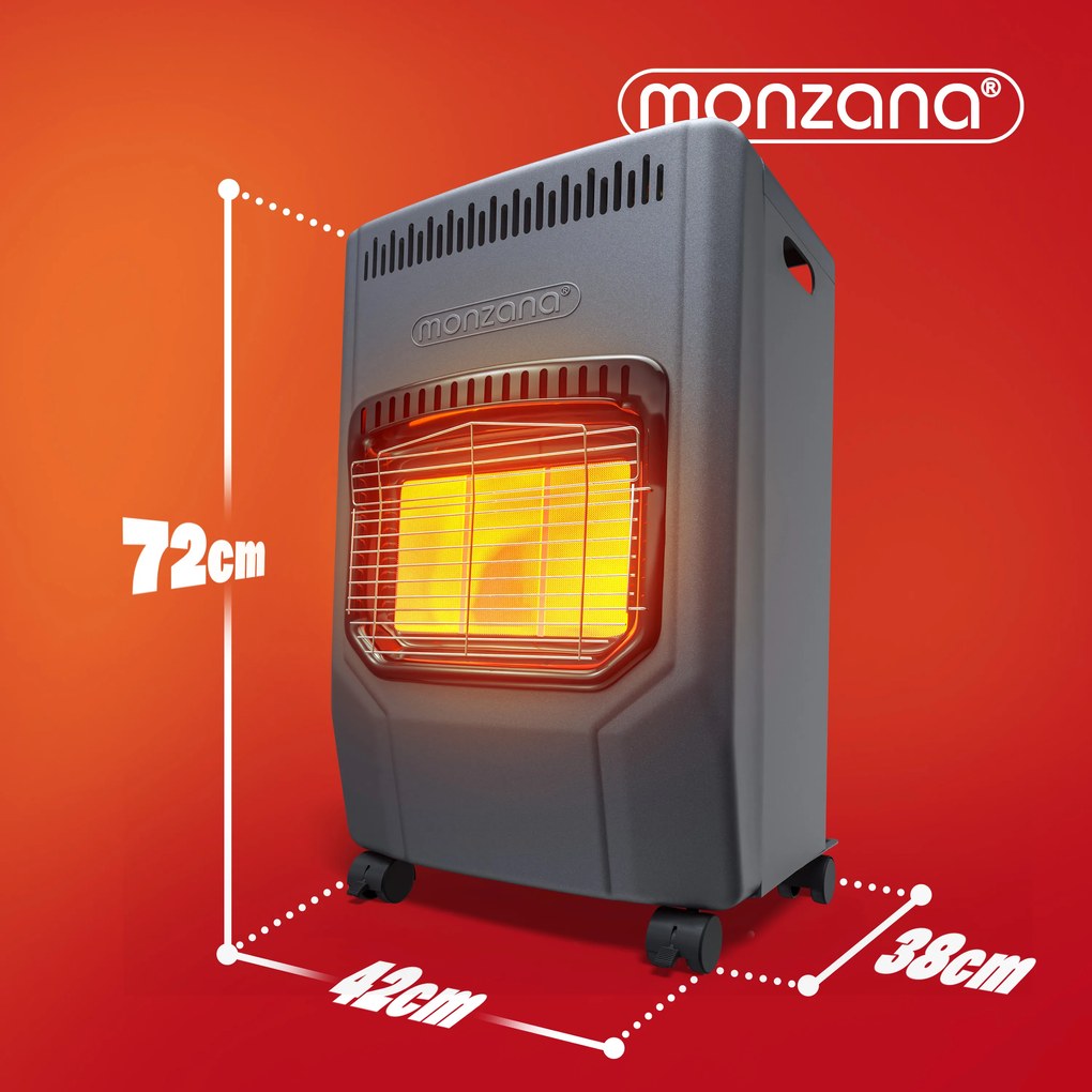 monzana® Gázmelegítő 72x38x42 cm - fekete