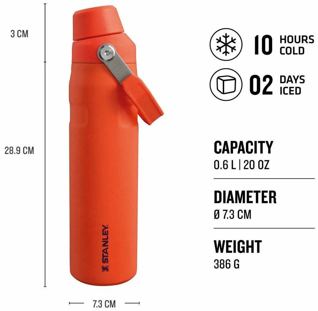 Stanley Aerolight IceFlow vizes palack Fast Flow600 ml Tigerlily
