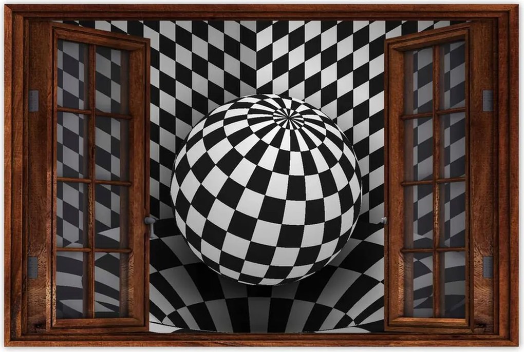 Poszterek 120x80 Absztrakt fekete-fehér