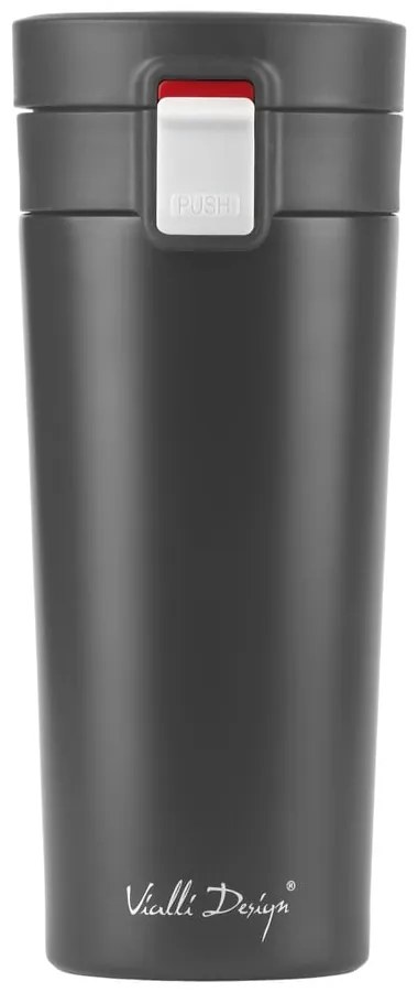 Fuori fekete thermo utazóbögre, 400 ml - Vialli Design