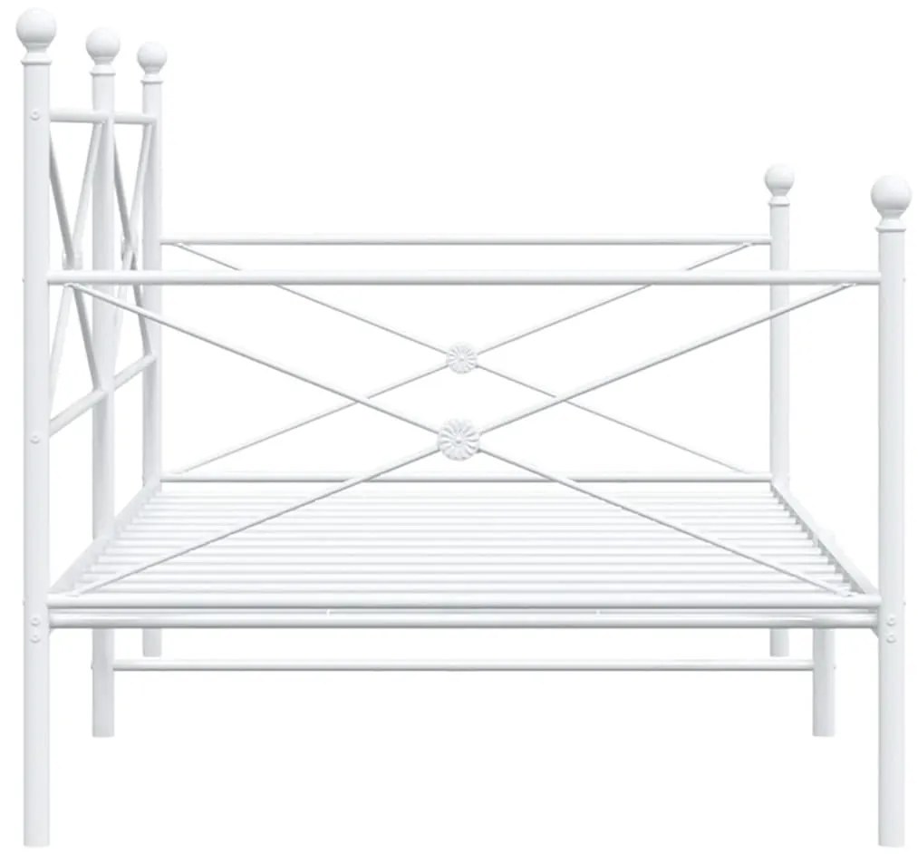 kanapéágy matrac nélkül fehér 107x203 cm acél