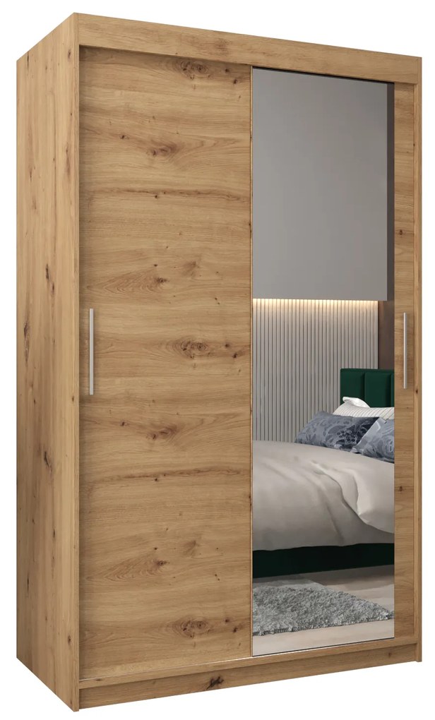 Ruhásszekrény 120 cm Toki 2 (artisan tölgy + artisan tölgy). 1064981