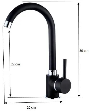 Myra Gránit mosogató Csaptelep (fekete - nem szemcsés)