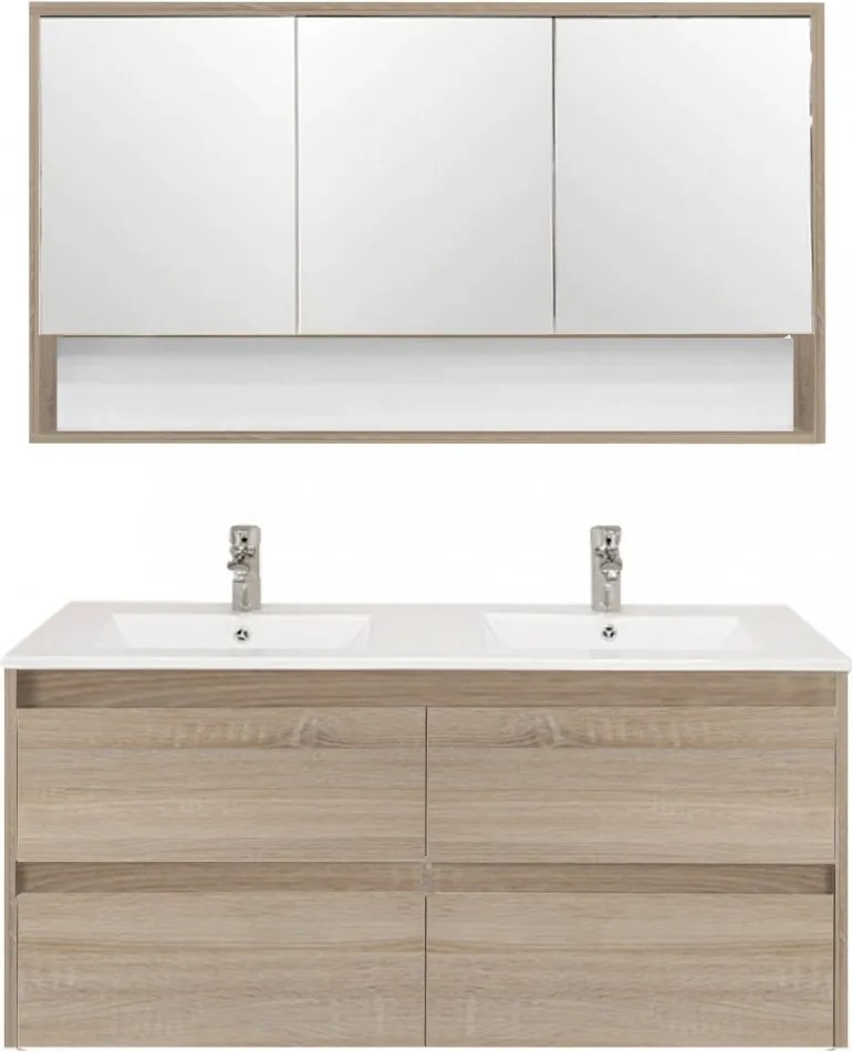 Porto 120 komplett fürdőszoba bútor sonoma tölgy színben