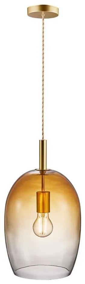 Nordlux - UMA kábelen függő lámpa 1xE27/40W/230V átm. 23 cm barna/füstszínű