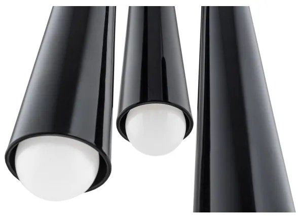 Argon 6103 - Csillár zsinóron HOLLYWOOD 3xE14/7W/230V fekete