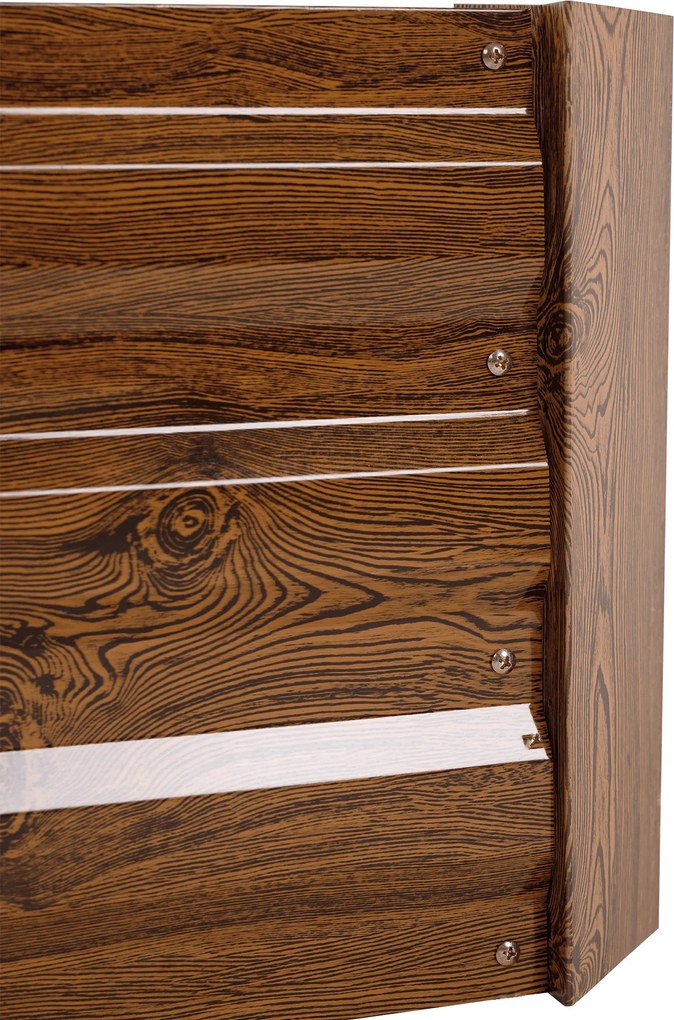 Magasított virágágy, barna, acél, NONKY TYP 3