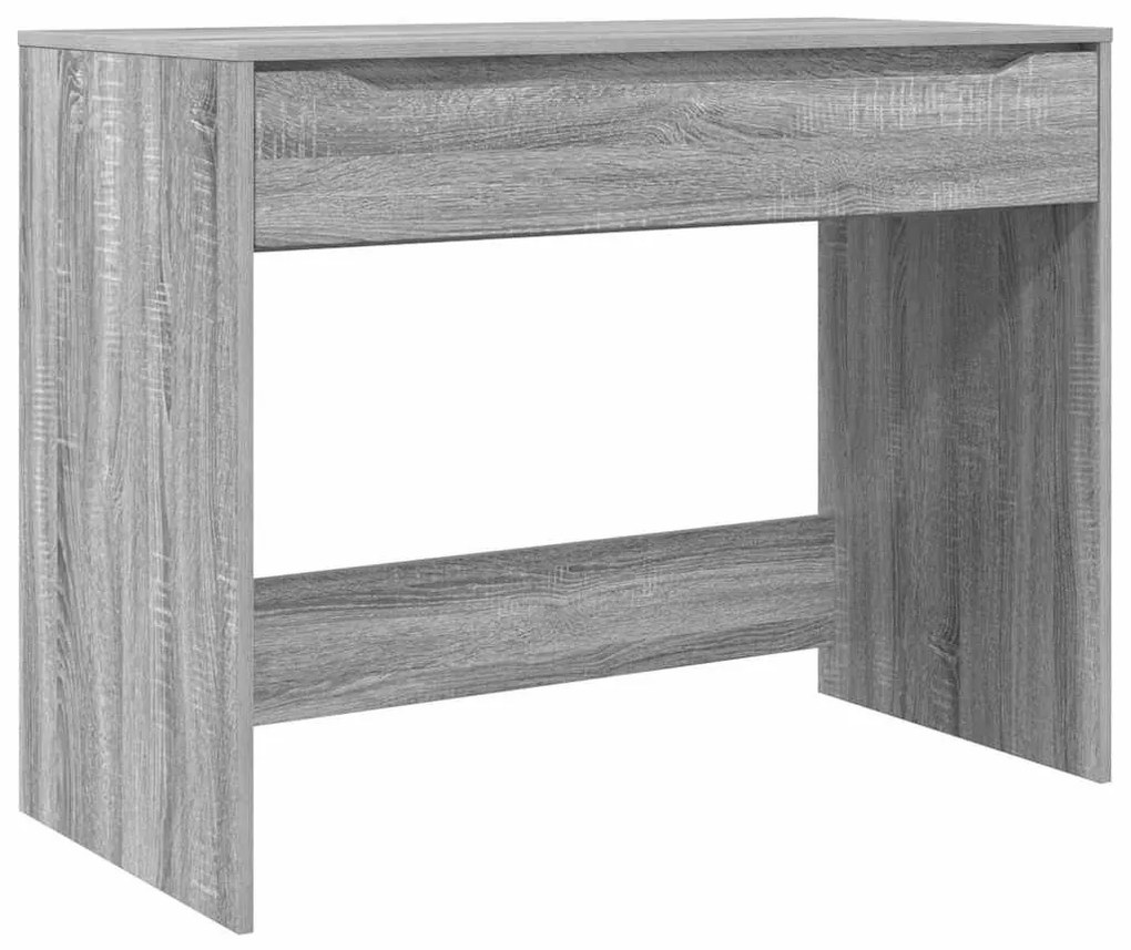 vidaXL Asztal fiókkal tárolóval Szürke Sonoma 100 x 50 x 78 cm Faanyag