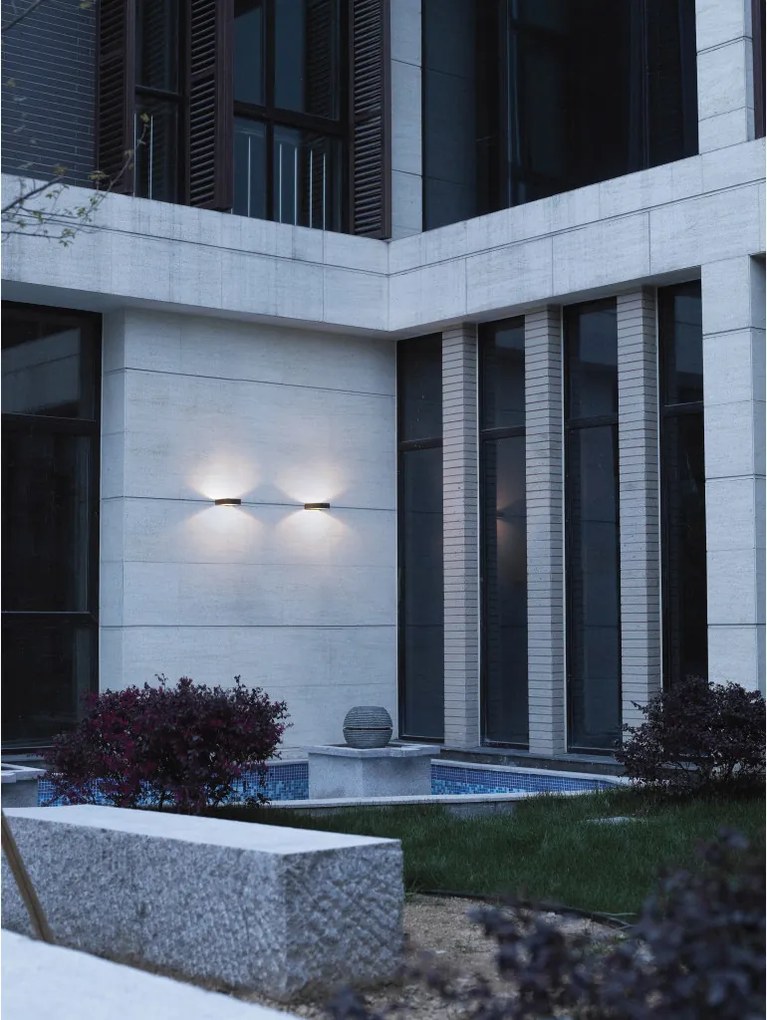 NOVOLUX 444A-L0107A-04 ARSEN Modern Kültéri Fali Lámpa Antracit LED IP54