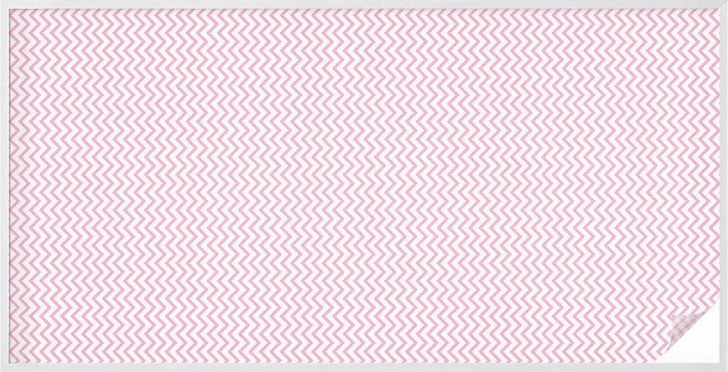 Ablakfólia Szélvédő Adatvédelem Rózsaszín cikk-cakk 200x100 cm